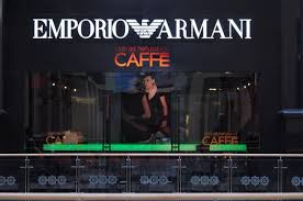 Risultati immagini per luxury shopping - inaugurated its new Emporio Armani CaffÃ¨ e Ristorante.