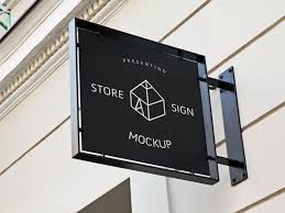Store Sign Mockup Mockupworld Storefront Signs Shop Signage Sign Mockup