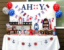 For details, pick some items from the anime e.g pokeball designs, badges and pokemonsters. Nautical Themed 4th Of July Party Ideas Decor Birthday Planning Nautical Birthday Party Nautical Themed Party Nautical Party