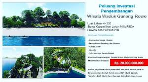 Entdecke rezepte, einrichtungsideen, stilinterpretationen und andere ideen zum ausprobieren. Peluang Investasi Pengembangan Wisata Waduk Gunung Rowo Minat