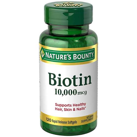 Biotina Nature's Bounty 10,000 mcg, 120 Cápsulas