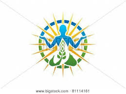 Meditation Yoga Logo Wellness Symbol Fitness Health Zen Icon Stock Health Symbol Yoga Logo Health Logo