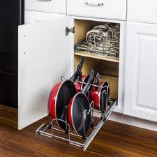 Hardware Resources Cookware Organizer For 15 Inch Base Cabinet Chrome Mppo215 R In 2020 Kitchen Organization Diy Kitchen Cabinet Organization Diy Kitchen Storage