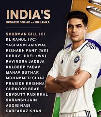 🚨 India's squad has been updated! 🇮🇳 Following Sarfaraz Khan's inclusion as Sai Sudharsan's replacement for the two-Test series against Sri Lanka, here's a look at India's revised squad. 🏏🔥 . . . #