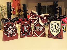 Monogrammed Painted Cowbells Hailstate Bulldogs Cow Bell Decor Cow Bell Cowbell Decorations