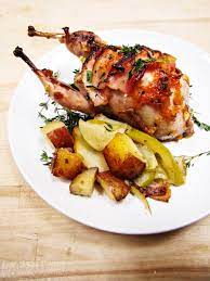 Roast Figs Sugar Snow Revisited Stuffed Quail With Marmalade Whiskey And Bacon Hot Lightning Katie At The Kitchen Door Quail Recipes Roasted Figs Roasted Quail
