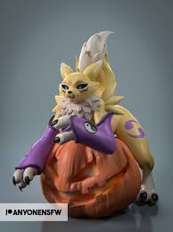 Pumpkin Kitsune Pin up Figurine | 3D Resin Print | Model Kit | Garage Kit |  by Anyone - Etsy