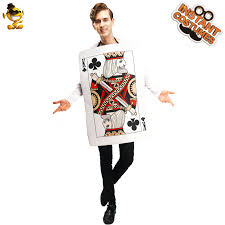 A realistic, detailed queen of hearts playing card design is printed on the front of the tunic and the tunic ties at the back of the neck for a secure fit. Christmas Adult Couples Queen Of Hearts Costumes Role Play Carnival Party Cosplay Men Women Costume Playing Cards Tunic Buy At The Price Of 18 11 In Aliexpress Com Imall Com