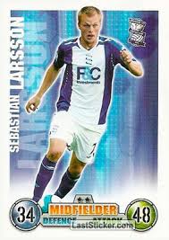 Sunderland have confirmed the signings of birmingham winger sebastian larsson and coventry keeper keiren westwood. Card 44 Sebastian Larsson Topps English Premier League 2007 2008 Match Attax Laststicker Com