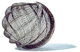 Bronwyn Oliver Twill 2002 Copper Textile Fiber Art Wire Sculpture Sculpture Art
