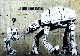 Siehe foto auf leinwand i am your father by banksy oder andere bilder aus der kategorie street art. Reproduction Tableau De Banksy I Am Your Father A La Peinture A L Huile