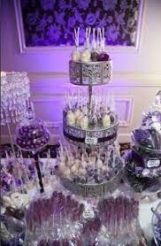 22 Ideas Wedding Ideas Purple And Silver Decoration Candy Bars Purple Candy Buffet Wedding Candy Table Purple Dessert Tables