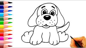 Cok Kolay Kopek Nasil Cizilir How To Draw A Dog Easy Youtube