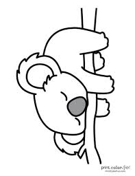 Does your child like to cuddle up to a nice, warm, furry, four legged little friend like cats? 10 Free Cute Koala Coloring Pages Coloring Page Print Color Fun