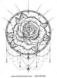 Black And White Dream Catcher Clipart Dream Catcher Black And White Clip Art Dream Catcher With Rose Flower Detailed Vector I Girls With Sleeve Tattoos Dreamcatcher Mandala Tattoo Sleeve Tattoos