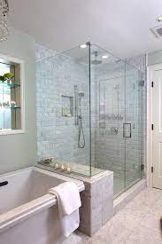 How do you waterproof a shower ceiling? Create A Feeling Of Bathroom Space Floor To Ceiling Shower Tile