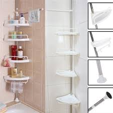 Same day delivery 7 days a week £3.95, or fast store collection. Brrnoo 4 Layer Aluminum Telescopic Shower Corner Shelf Bath Shower Caddy Accessory Storage Rack Holder Wall Corner Pole 4 Shelves Organizer Stand Walmart Com Walmart Com