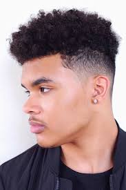 Thick hair and curls can be a tough combination to handle. 55 Latest Short Curly Hairstyles For Men To Keep Your Crazy Curls On Trend High Top Fade Haircut Top Fade Haircut Short Hair Black