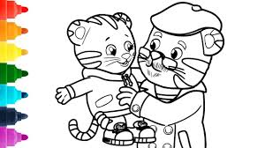Printable daniel tiger coloring pages free. Learn Colors With Daniel Tiger Coloring Pages Daniel And Grandpere Tiger 1080p Youtube