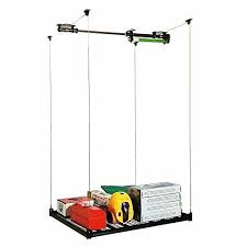 48 X 48 Ceiling Shelf Motorized Electric Shelves Garage Garage Storage Garage Storage Racks Ceiling Shelves