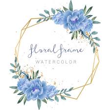 Elegante Marco Dorado Acuarela Flores Azules Ilustracion Creativo Boda Hoja Png Y Vector Para Descargar Gratis Pngtree Em 2020 Ilustracao De Flor Flores Em Aquarela Logotipo Floral
