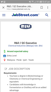 Lot 6 & 20, persiaran tasek kawasan perindustrian tasek 31400 ipoh, perak darul ridzuan malaysia. Puteri N Balqis On Twitter Science Related Available Vacancies Eg Biotech Chemistry Genetics Geology Etc 1 R D Qc Executive Chemical Industries Malaya Sdn Bhd Https T Co Pnmbh8enoa Https T Co Wciwljtrnq