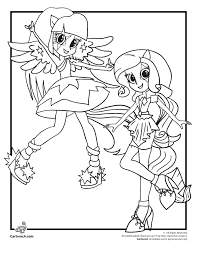 Coloring My Little Pony Equestria Girls Rainbow Rocks My