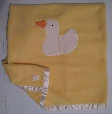 Yellow Duck Baby Blanket Satin Trim 2001 Jack Rabbit Creations Fleece 36 X 30 In Fleece Baby Blankets Customized Fleece Blanket Baby Blanket