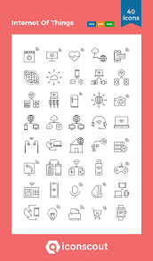 Internet Of Things Icon Pack 40 Line Icons Icon Pack Icon Network Icon