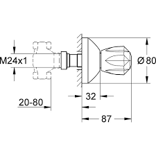 Maybe you would like to learn more about one of these? Grohe Valve Superstructure 19831000 Marking Red Flush Mounted Chrome