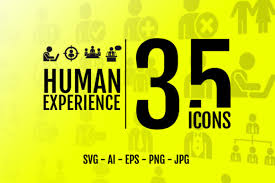 Download 35 Human Experience Icon Set Graphic By Borisfarias Creative Fabrica PSD Mockup Templates