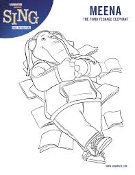 We love movies at our house. Sing Coloring Pages Sing Movie Printables And Activity Sheets