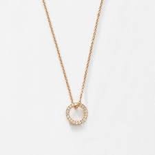 Petite Circle Necklace Rose Gold Liked On Polyvore Featuring Jewelry Necklaces Petite Necklaces Circle Necklace Circle Jewelry Circle Necklace Necklace