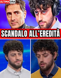 SCANDALO ALL'EREDITÀ: "È IL FIGLIO DI..." In diretta, durante il programma, viene rivelata una verità sconvolgente su uno dei concorrenti: è il figlio di un personaggio famosissimo. La scoperta ha lasciato il