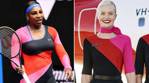 With serena williams inching closer to that elusive 24th major and novak djokovic nearing a ninth title in melbourne, the 2021 australian open could be truly historic. Serena Williams Catsuit Outfit Bei Den Australian Open 2021 Im Vergleich Zur Qantas Uniform Nach Welt