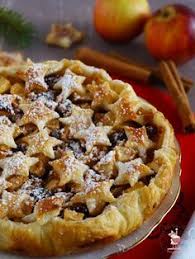 crostata di mele natalizia con stelle di pasta sfoglia le torte di michy ricetta ricette idee alimentari alimenti di natale