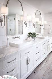 To visually heighten the room, try putting the same color on both the walls and the ceiling. Master Bathroom Idea Collection Modern Master Bathroom Designs
