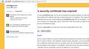 How To Fix The Site S Security Certificate Has Expired Or Is Not Yet Valid Google Chrome Youtube