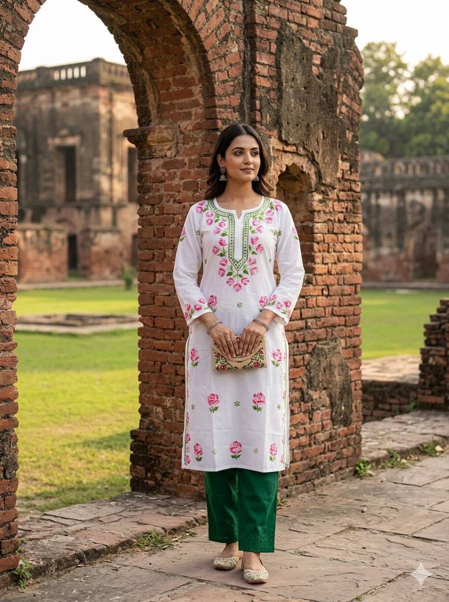 MAL COTTON GULAB KURTI product image