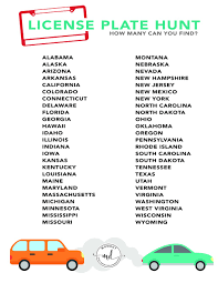 Check spelling or type a new query. License Plate Game Printable For Road Trip Travel