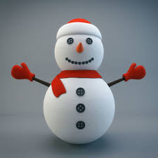 Cartoon Snowman 3d Model Snowman 3d Design Snowman Cartoon