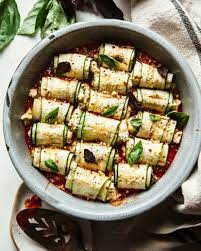 Zucchini Involtini With Almond Ricotta Recipe Recipes Healthy Recipes Food