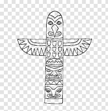 Top quality coloring sheets for free. Totem Pole Coloring Book Indigenous Peoples Of The Americas Drawing Paper Arborvitae Transparent Png