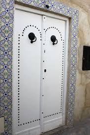 Tunisie Cote Mer Porte Blanche A Hammamet Portes Blanches Portes Porte Fenetre