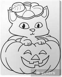 Kies een hond schilderen op nummer kleurplaat die je leuk vindt. Canvas Kat In Een Halloween Pompoen Kleurplaat Pixers We Leven Om Te Veranderen