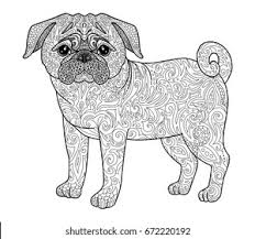 Maybe you would like to learn more about one of these? Dog Pug Doodle Illustration Page Adult Stock Vector Royalty Free 672220192