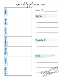 Diy Printable Weekly And Monthly Planner Daily Planner Pages Daily Planner Printable Weekly Planner Template