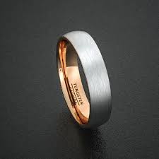 Mens Wedding Band Tungsten Ring Two Tone 6mm Brushed By Sydneykimi Mens Wedding Bands Tungsten Tungsten Wedding Bands Mens Wedding Rings