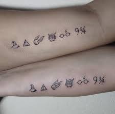 Matching Harry Potter Symbols Tiny Harry Potter Tattoos Harry Tattoos Harry Potter Tattoo Small