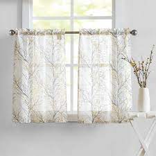 Fabric yellow velevet blue curtains luxurious decor curtains curtain myru birthday cake topper men burlap curtain dies curtains meter cotton fabric floral yellow blue turque curtains luxurious silver curtains curtain for live room curtains curtain. Amazon Com Fmfunctex White Yellow Kitchen Curtains For Bathroom Tree Branch Print Small Tier Curtains 24 Cafe Curtain Set 2 Panels Home Kitchen